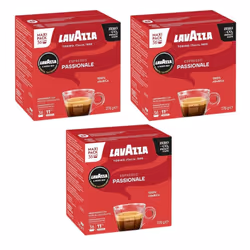 Lavazza A Modo Mio Espresso Passionale Coffee Capsules (Pack of 3, Total 108 Pods)