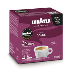 Lavazza A Modo Mio Lungo Dolce, 96 Coffee Capsules, with Aromatic Notes of Dried Fruits, for a Sweet Espresso, 100% Arabica, Intensity 6/13, Medium