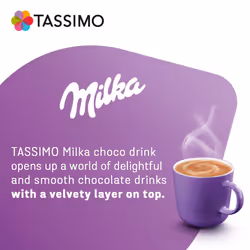 Tassimo Milka Hot Chocolate Pods x8 (Pack of 5, Total 40 Drinks)