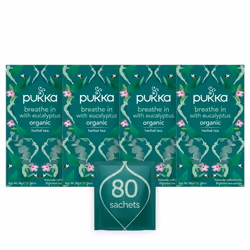 Pukka Herbs | Breathe In Organic Herbal Tea Box | Mint, Eucalyptus, Ginger, Honey | Perfect For Everyday Support | Caffeine F ...