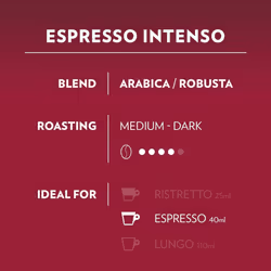 Lavazza A Modo Mio Intenso Coffee Capsules (5 Packs of 16)