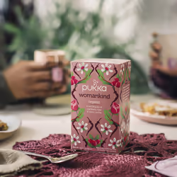 Pukka Herbs | Womankind Organic Herbal Tea Box | Chamomile, Shatavari, Vanilla, Cranberry, Rose, Hibiscus | Ideal For Balanced Harmony | Caffeine Free