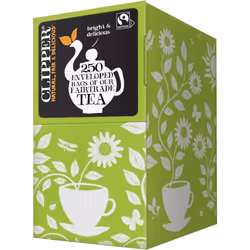 Clipper Classic Everyday One Cup Teabags | 250 Individually Wrapped Black Tea Bags | Natural, Unbleached, Plant-Based Biodegr ...