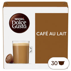 NESCAF? Dolce Gusto Cafe Au Lait Coffee Pods - total of 90 Capsules- Medium Roasted Coffee with Milk - Intensity 7 (3 Packs)