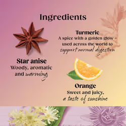 Twining Superblends Turmeric Tea - Orange & Star Anise Herbal Tea Infusion, Digestion Support After Meals, 80 x Biodegradable Tea Bags