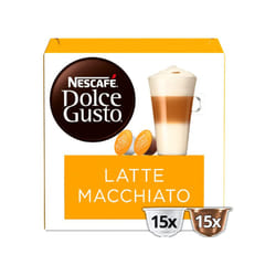 NESCAF? Dolce Gusto Latte Macchiato Coffee Pods (Pack of 3, Total 90 Capsules)