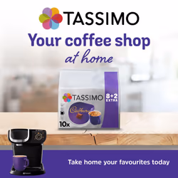 Tassimo Cadbury Hot Chocolate Pods x10 (Pack of 5, Total 50 Drinks)