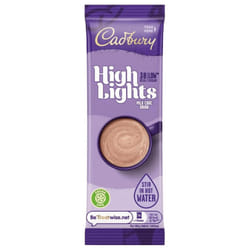 Cadbury Highlights Instant Hot Chocolate Sachets, Low Calorie Hot Chocolate Mix, 30 x 11 g Sachets Per Box (1 Box Total)