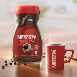 NESCAF? Original Instant Coffee 100g, Rich Aroma, Full and Bold Flavour (Pack of 12)