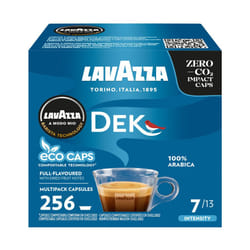 Lavazza, A Modo Mio Dek Cremoso Coffee Capsules, Decaffeinated Coffee Pods Espresso, 100% Arabica, Full and Balanced Taste, Intensity 7/10, Medium