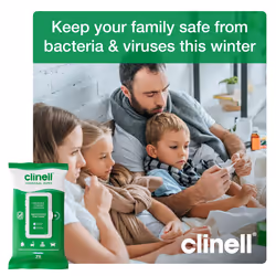 Clinell Universal Cleaning and Disinfecting Wipes for Home - Pack of 16 - 70 XL Wipes per Pack (1120 Wipes) - with Moisture Lock Lid - Kills 99.99% of