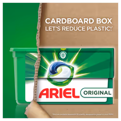 Ariel All-in-1 PODS?, Washing Liquid Laundry Detergent Tablets/Capsules 28 Washes, Original, Brilliant Stain Removal Even In A Cold Wash