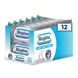 Regina Moist Toilet Tissue UltraMed ? 12 Pack, Each with 42 Flushable moist toilet tissues with Panthenol Lotion & Hamamelis Extract, Gentle Care for