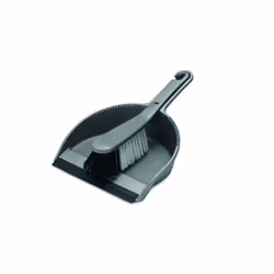 Addis Housewares Dustpan and Soft Brush Set, Metallic Silver
