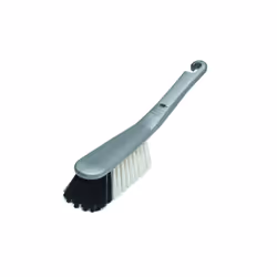 Addis Housewares Dustpan and Soft Brush Set, Metallic Silver