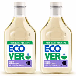Ecover Concentrated Bio, Laundry Detergent, Colour Laundry Washing Liquid, Apple Blossom & Freesia, 2x Pack of 40 Washes, 2x  ...