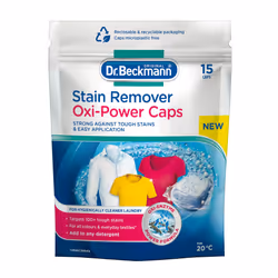 Dr. Beckmann Stain Remover Oxi Power Caps | Eliminate stubborn stains | Convenient, ready-to-use caps | for both machine wash ...