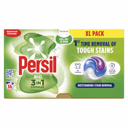 Persil Bio 3 in 1 Washing Capsules laundry capsules for 1st time removal of tough stains outstanding stain removal in quick & ...