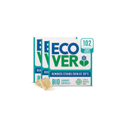 Ecover Bio Washing Capsules - Laundry Capsules / Tablets - Laundry Detergent With Clean And Fresh Lilac & Rescued Rose Scent, 3x Pack of 34 Capsules /