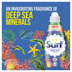 Surf Deep Sea Minerals Concentrated Liquid Laundry Detergent infused with natural essential oils for fresh and clean washing 8x 24 washes (192 washes)