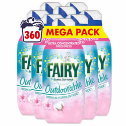 Fairy Outdoorable Fabric Conditioner, Cherry Blossom and Nordic Cotton, 360 Washes (8x45), Ultra Concentrated Formula For Sensitive Skin,