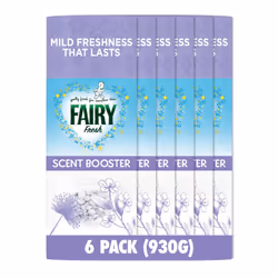 Fairy In-Wash Scent Booster, 6 packs x155 g, Silk Tree Blossom & Jasmine, Mild Freshness That Lasts