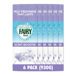 Fairy In-Wash Scent Booster, 6 packs x155 g, Silk Tree Blossom & Jasmine, Mild Freshness That Lasts