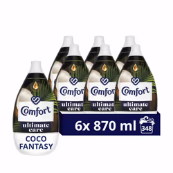 Comfort Ultimate Care Coco Fantasy Ultra-Concentrated Fabric Conditioner bottle made of 100% recycled plastic* for complete c ...