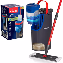 Vileda H2PrO Flat mop system - Revolutionary clean and dirty water separation - Water-saving design - Compact storage - Ergon ...