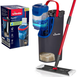 Vileda H2PrO Flat mop system - Revolutionary clean and dirty water separation - Water-saving design - Compact storage - Ergonomic handle - Microfibre