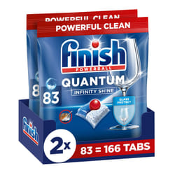 Finish Quantum Infinity Shine Dishwasher Tablets Bulk | Scent : Fresh | Size: 166 Dishwasher Tabs ( 83 tabs x 2) | For Sparkling Clean
