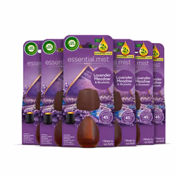 Air Wick |Relaxing Lavender |Essential Mist Refill|20ml | Pack of 6| Lasts up to 270 days
