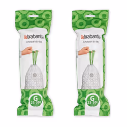 Brabantia Bin Liners, Size G, 23-30 L - 40 Bags - 2 pack