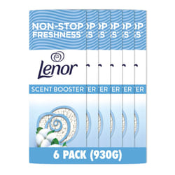 Lenor Laundry Perfume Scent Booster 6 Packs x 155g - Cool Cotton, Lasting Freshness for Up to 12 Weeks