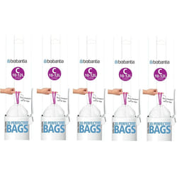 Brabantia Heavy Duty Perfect Fit Bin Liners (5 Packs of 20) 10-12 Litre