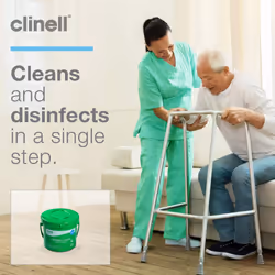 Clinell Universal Cleaning and Disinfectant Wipes for Surfaces - Pack of 4 Buckets - 225 Wipes per Pack (900 Wipes) - Multi Purpose Wipes, Kills