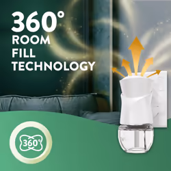 Air Wick Plug in Diffuser Refill, Fresh Spring Oasis, Pack 6 x 19ml, Long Lasting Fragrance, Lasts up to 600 Days, Plug in Air freshener