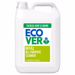 Ecover All Purpose Cleaner Refill, Tackles Dirt & Grime, For Hard Surfaces, Lemongrass & Ginger Scent, Pack of 1, 1 x 5L