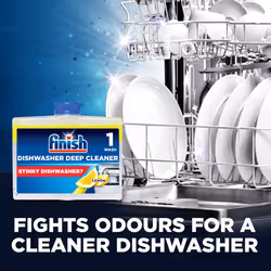 Finish Dishwasher Machine Cleaner | Lemon | 8 Washes (250ml x 8) |Deep Cleans and Helps to prolong life of your dishwasher