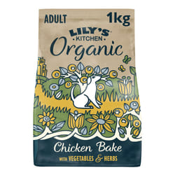 Lily?s Kitchen Made with Natural Ingredients Adult Dry Dog Food Organic Chicken Bake Balanced Nutrition 1kg