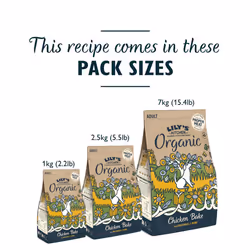 Lily?s Kitchen Made with Natural Ingredients Adult Dry Dog Food Organic Chicken Bake Balanced Nutrition 1kg
