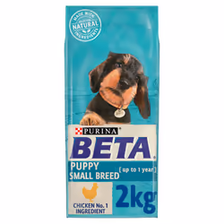BETA Puppy Small Breed Chicken Dry Dog Food 2kg, (Pack of 4)