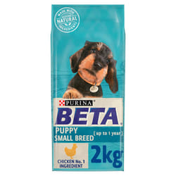 BETA Puppy Small Breed Chicken Dry Dog Food 2kg, (Pack of 4)