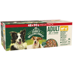 James Wellbeloved Adult Dog Food with Lamb in Gravy Pouch 48 x 90 g