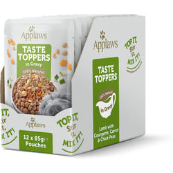 Applaws Natural Wet Dog Food Pouch, Grain Free Lamb with Vegetables in Gravy 12 x 85g Pouches