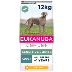 Eukanuba Sensitive Joints Mobility Support Complete Dry Dog Food for Adult Dogs with Chicken 12 kg