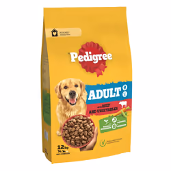 Pedigree Complete Dog Dry Food for Dogs with Beef and Vegetable 12 kg