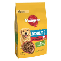 Pedigree Complete Dog Dry Food for Dogs with Beef and Vegetable 12 kg