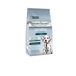 Arden Grange Sensitive Adult Dry Dog Food Grain Free with Fresh Ocean White Fish and Potato, 2 kg