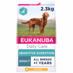 Eukanuba Sensitive Digestion Highly Digestible Complete Dry Dog Food for Adult Dogs with Chicken 2.3 kg